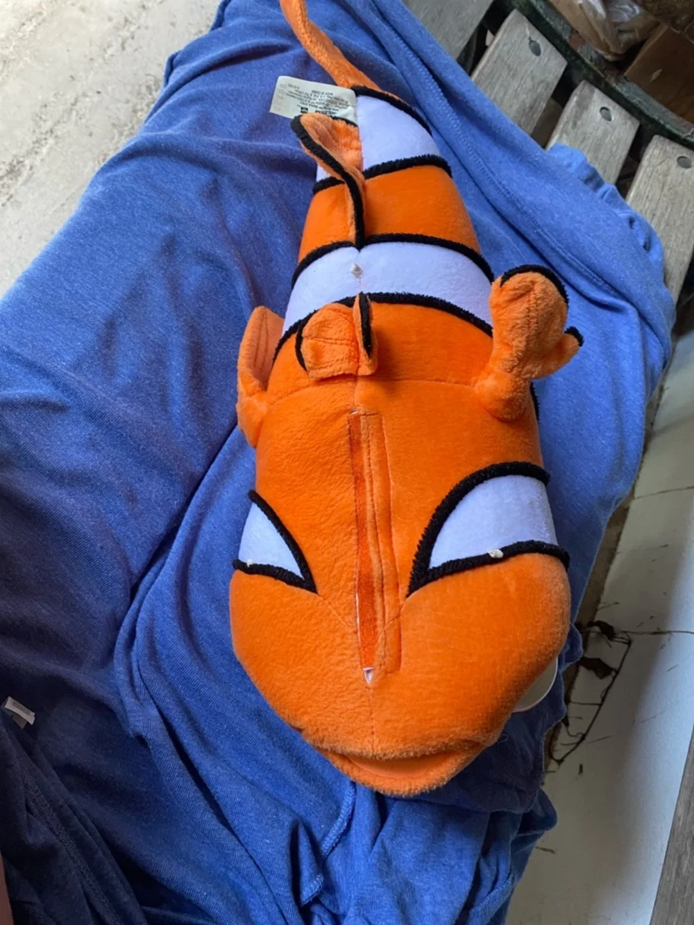Disney NEMO Orange & White Clownfish Plush